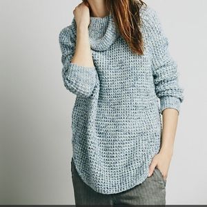 Free People Dylan Tweedy Pullover Knit Sweater